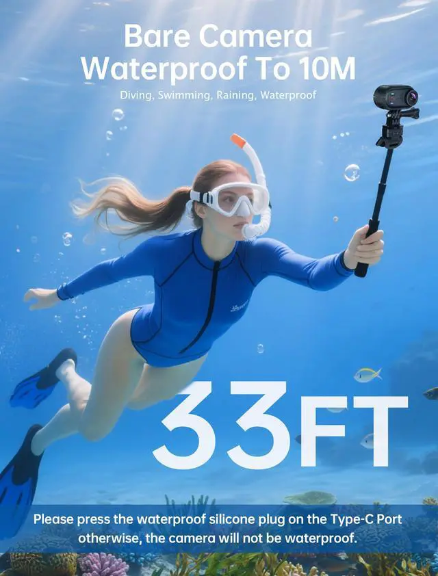 Alt view image 5 of 7 - 4K Mini Body Action Cameras POV Body Cam, 64GB Sports Camera with Audio Video Recording, Portable WiFi Magnetic Wearable Waterproof Thumb Camera for Motorcycle Vlogging Skiing Cycling Hiking-Black