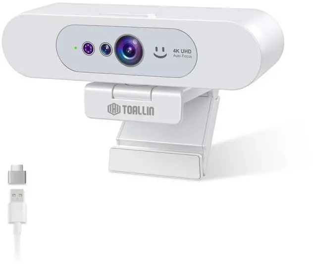 Main image of 4K UHD Webcam for PC, Windows Hello Compatible Web Camera, Facial Recognition, Autofocus, Built-in Mic & Privacy Shutter, USB Webcam for Laptop/Desktop, Online Meetings, Streaming, Video Calls