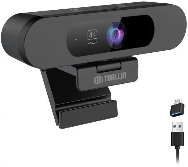 Main image of 4K AI Webcam for PC, AI Auto-Framing, WDR/HDR, Pic-in-Pic, Built-in Dual Mics, 5X Adjustable Zoom, Image Mirroring, 92° FOV Webcam for Video Conferencing, Streaming, Video Calls