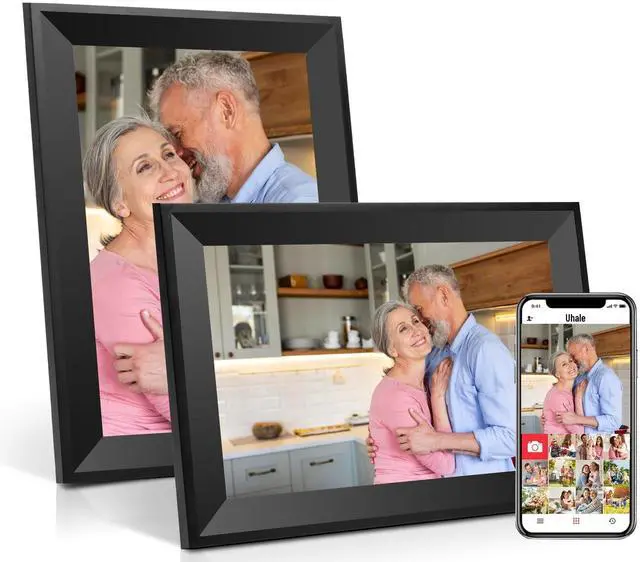 Main image of Digital Picture Frame 10.1 Inch HD Touch Screen Digital Photo Frame WiFi Enabled,16GB Storage,Auto-Rotate,Instant Sharing via Smartphone apps& Family Bonding-Gift Appeal