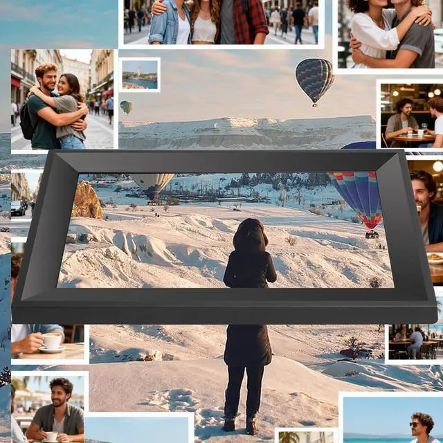 Alt view image 4 of 6 - Digital Picture Frame 10.1 Inch HD Touch Screen Digital Photo Frame WiFi Enabled,16GB Storage,Auto-Rotate,Instant Sharing via Smartphone apps& Family Bonding-Gift Appeal
