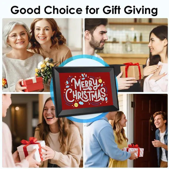 Alt view image 6 of 6 - Digital Picture Frame 10.1 Inch HD Touch Screen Digital Photo Frame WiFi Enabled,16GB Storage,Auto-Rotate,Instant Sharing via Smartphone apps& Family Bonding-Gift Appeal