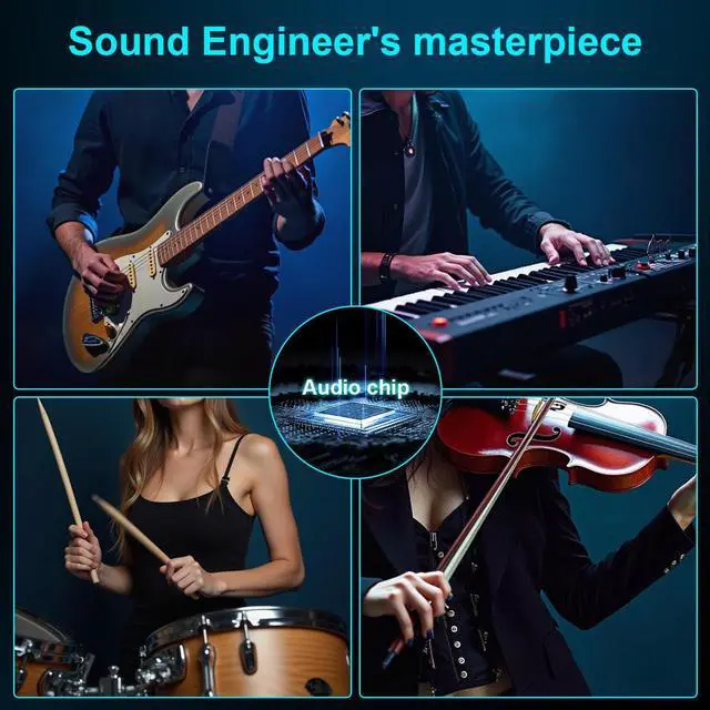 Alt view image 7 of 7 - Wireless Guitar System 2.4 GHz with Magnetic Charging Case Wireless Guitar Transmitter Receiver for Guitar Bass Electric Instruments