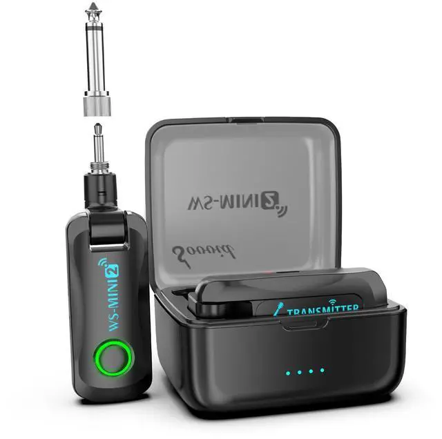 Main image of Wireless Guitar System 2.4 GHz with Magnetic Charging Case Wireless Guitar Transmitter Receiver for Guitar Bass Electric Instruments