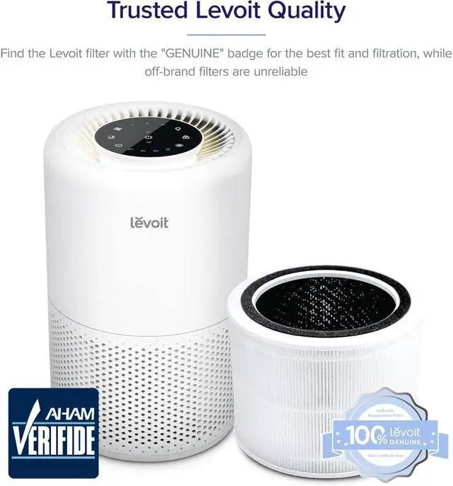 Alt view image 2 of 7 - Core 200S-P Air Purifier Genuine Replacement Filter, AHAM VERIFIDE, Supports HEPA Sleep Mode, High-Efficiency Activated Carbon, Removes Smoke, Odors, Allergens, Core 200S-RF, 1 Pack