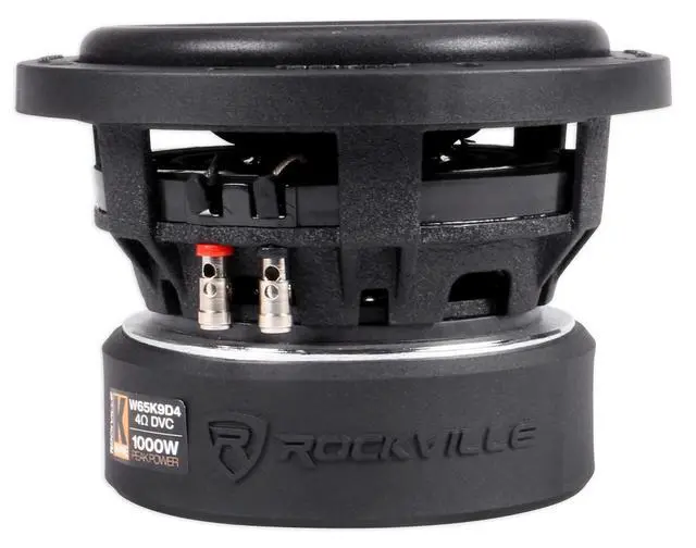 Alt view image 5 of 7 - W65K9D4 6.5" 1000W Peak / 250W RMS Dual 4-Ohm Car Audio Subwoofer, CEA-Rated, OFC 2" Voice Coils, Double 66oz Magnet, Cast Aluminum Basket, for Car Audio Systems & Custom Installs