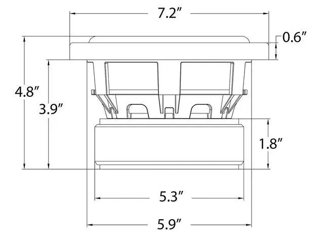 Alt view image 6 of 7 - W65K9D4 6.5" 1000W Peak / 250W RMS Dual 4-Ohm Car Audio Subwoofer, CEA-Rated, OFC 2" Voice Coils, Double 66oz Magnet, Cast Aluminum Basket, for Car Audio Systems & Custom Installs