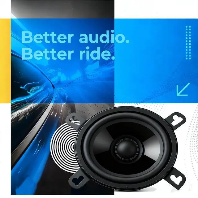 Alt view image 2 of 7 - 5.25" Speaker,Dual Cone Car Speaker,5 Door speaker Single Unit,Full Range,65W 4 Ohm,Wide Frequency Response,Enhanced Bass,Polypropylene Cone,Rubber Surround,OEM Replacement,Coaxial,Car Stereo System
