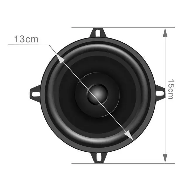 Alt view image 5 of 7 - 5.25" Speaker,Dual Cone Car Speaker,5 Door speaker Single Unit,Full Range,65W 4 Ohm,Wide Frequency Response,Enhanced Bass,Polypropylene Cone,Rubber Surround,OEM Replacement,Coaxial,Car Stereo System