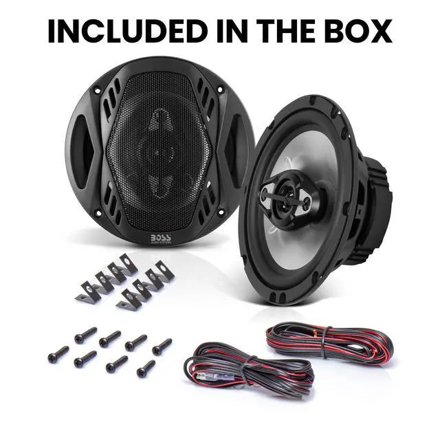 Alt view image 5 of 5 - NX654 Onyx Series 6.5 Inch Car Door Speakers - 400 Watts (per pair), Coaxial, 4 Way, Full Range, 4 Ohms, Sold in Pairs, Bocinas Para Carro