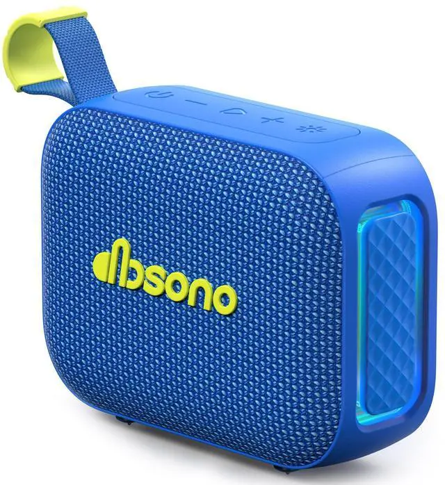 Main image of Portable Bluetooth Speaker Waterproof Gift: IPX5 HD Sound Up to 24H Playtime, TWS Pairing, Wireless Speakers with Lights, Mom Gifts, Outdoor|Travel| Camping|Pool|Beach Essentials Accessories-Blue