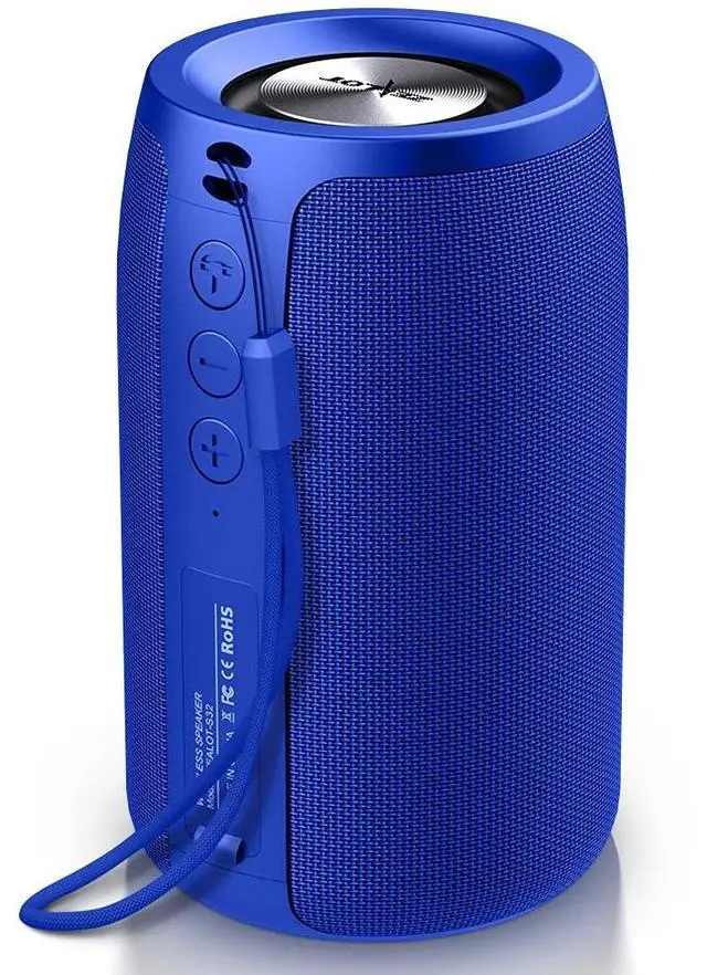 Main image of Bluetooth Speaker, Portable Speaker S32,Wireless for Outdoor,IPX5 Waterproof, Bluetooth 5.0, Dual Pairing, USB, TF Card, AUX for Home & Outdoor Travel Hiking Camping Beach (Blue)