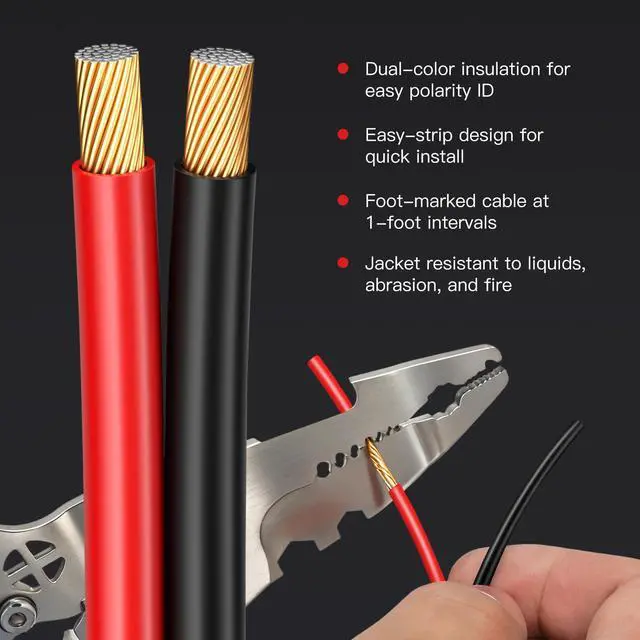 Alt view image 4 of 7 - 14 Gauge Speaker Wire 100 Feet - 2 Conductor CCA Clear Audio Speaker Cable for Home Theater & Car Stereo with 1FT Markings