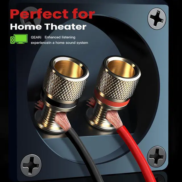 Alt view image 6 of 7 - 14 Gauge Speaker Wire 100 Feet - 2 Conductor CCA Clear Audio Speaker Cable for Home Theater & Car Stereo with 1FT Markings