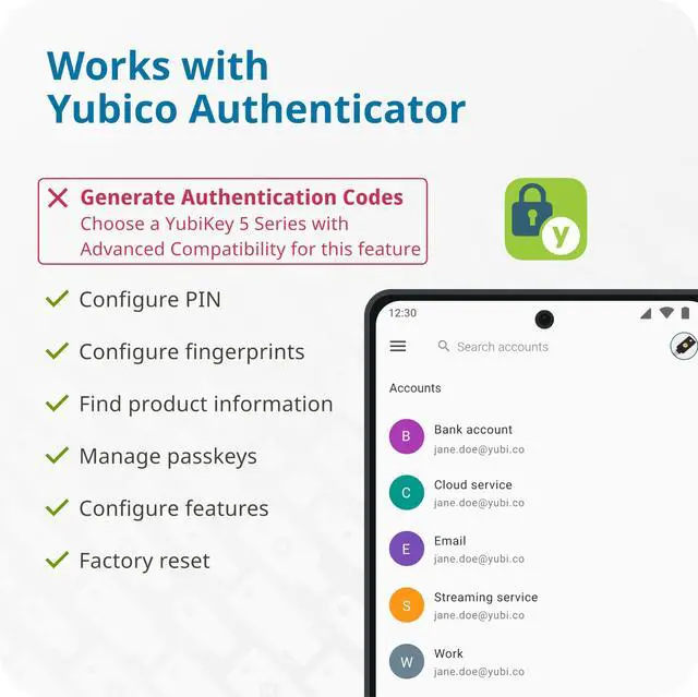 Alt view image 7 of 7 - Bio C (FIDO Edition) - Basic Compatibility - Multi-Factor authentication (MFA) Security Key and passkey, Connect via USB-C, Biometric, FIDO Certified - Protect Your Online Accounts