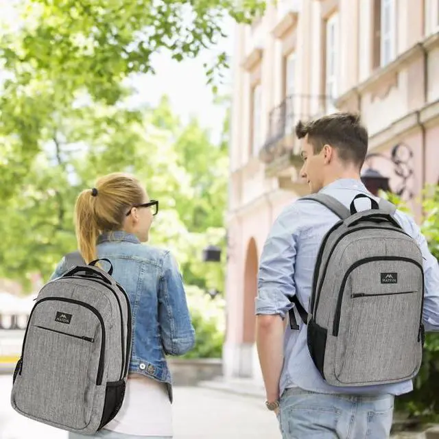Alt view image 2 of 7 - Extra Large 18.4 Inch Laptop Backpack, Travel Computer Backpack TSA Friendly, Anti Theft College Backpack Flight Approved Business Work Big Bag for Women Men, Grey