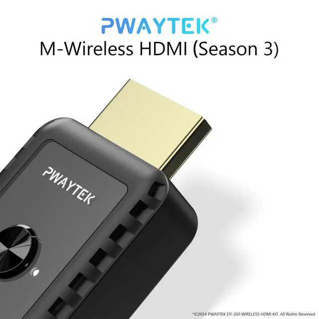 Alt view image 6 of 7 - Wireless HDMI Transmitter and Receiver 328ft/100M, Wireless HDMI Extender Kit, Plug & Play, 4K Decode Support 2.4/5G for Streaming Video and Audio to Monitor from Laptop/Pc/Tv Box, Black