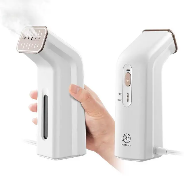Main image of Portable Travel Steamer for Clothes,Dual Voltage & Wrong Voltage Alarm,100-240V Steamer & Iron 2 In 1,Integrated Large 170ml Tank Travel size,12-Min Continuous Steam,Fast Handheld Wrinkle Remover