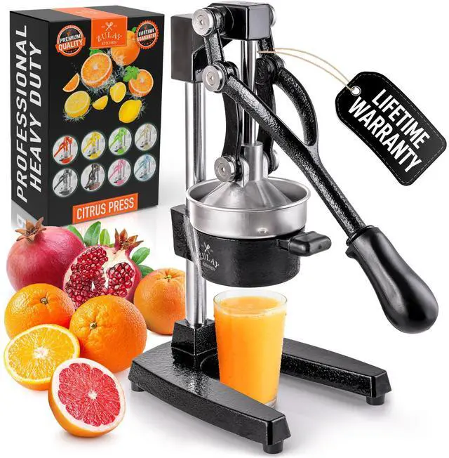 Main image of Cast Iron Juicer - Heavy Duty Manual Juicer with Detachable Strainers for Easy Cleaning, Orange Juice Press for Citrus Fruits, Perfect for Bartenders, Juice Lovers & Health Enthusiasts