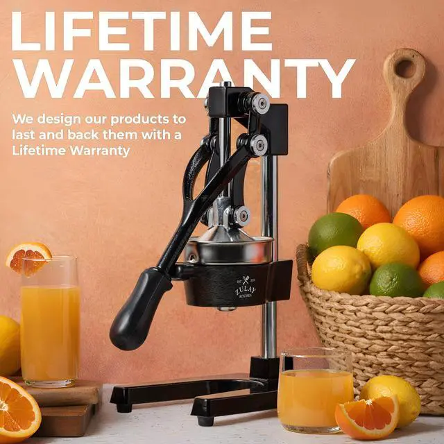 Alt view image 6 of 7 - Cast Iron Juicer - Heavy Duty Manual Juicer with Detachable Strainers for Easy Cleaning, Orange Juice Press for Citrus Fruits, Perfect for Bartenders, Juice Lovers & Health Enthusiasts