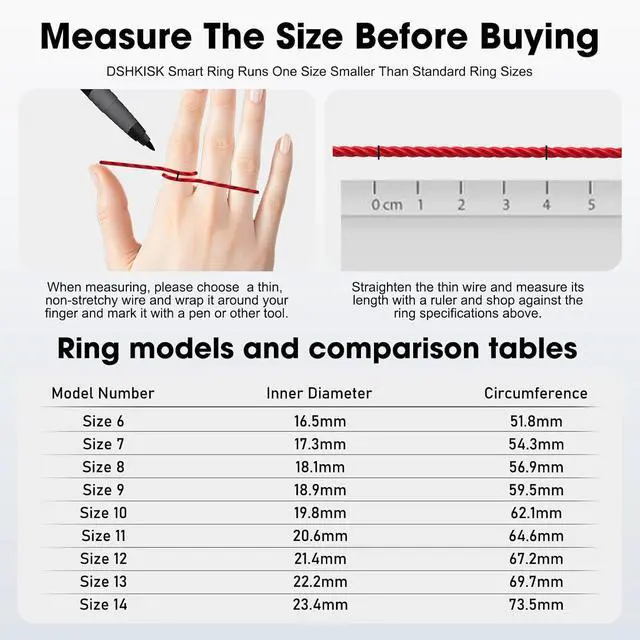 Alt view image 4 of 7 - Smart Ring for Women & Men, Fitness Tracker with Heart Rate, SpO2, Blood Pressure & Sleep Monitoring, IP68 Waterproof, Long Battery Life, No Monthly Fees, for iPhone Android (8#&Floral)