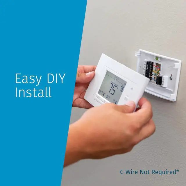 Alt view image 5 of 7 - Sensi Wi-Fi Smart Thermostat for Smart Home, DIY, Works With Alexa, Energy Star Certified, ST55
