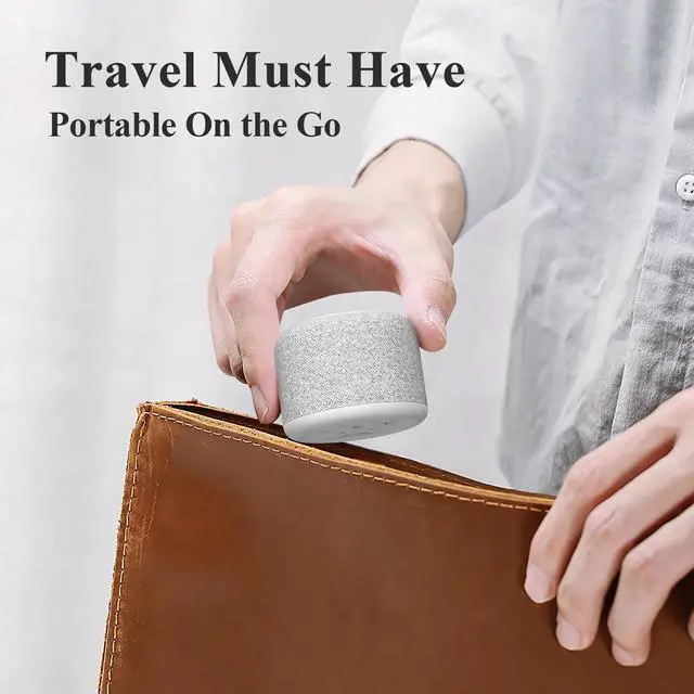 Alt view image 2 of 7 - Travel White Noise Sound Machine,Portable Mini Noise Machine for Sleeping with 20 Soothing Sounds, Small Bluetooth Speaker, Baby, Adults, Rechargeable