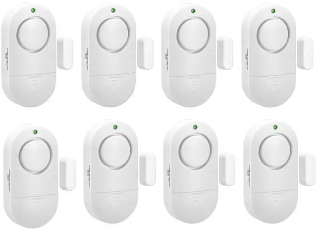 Main image of Door Window Alarm, 8 Pack 120DB Pool Alarm for Door, Window Alarms for Home Security and Kids Safety