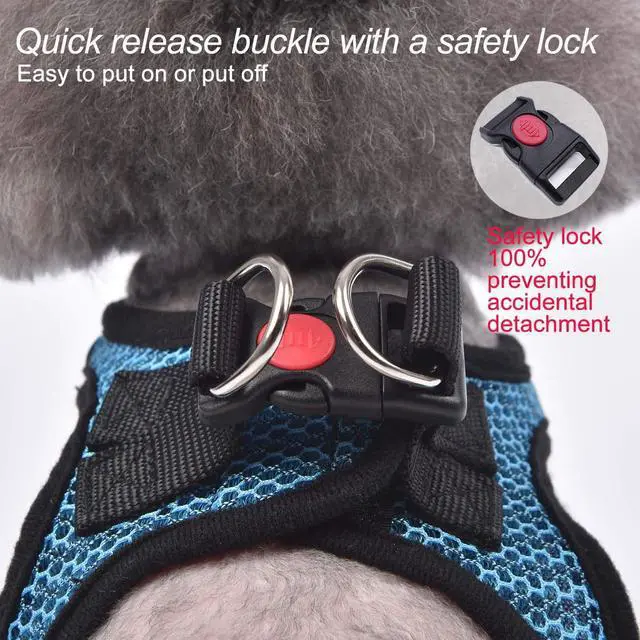 Alt view image 4 of 6 - Dog Harness Step-in Breathable Puppy Cat Dog Vest Harnesses for Small Medium Dogs