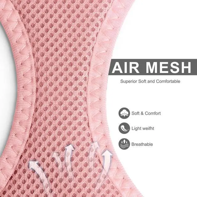 Alt view image 3 of 6 - Cat Harness and Leash Set for Walking Kitten and Puppy, Escape Proof Kitten Harness with Breathable Lightweight Soft Mesh, Adjustable Reflective Step-in Design. (XXXS, Pink)