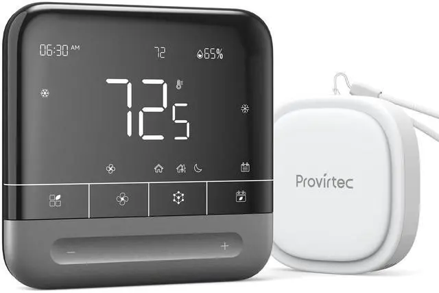 Main image of Smart Thermostat for Home with Room Sensor, 7 Days Programmable, Energy Saving WiFi Thermostats for HouseAPP & Touchscreen Control, C Wire Required, 3.95 Inch Large Screen