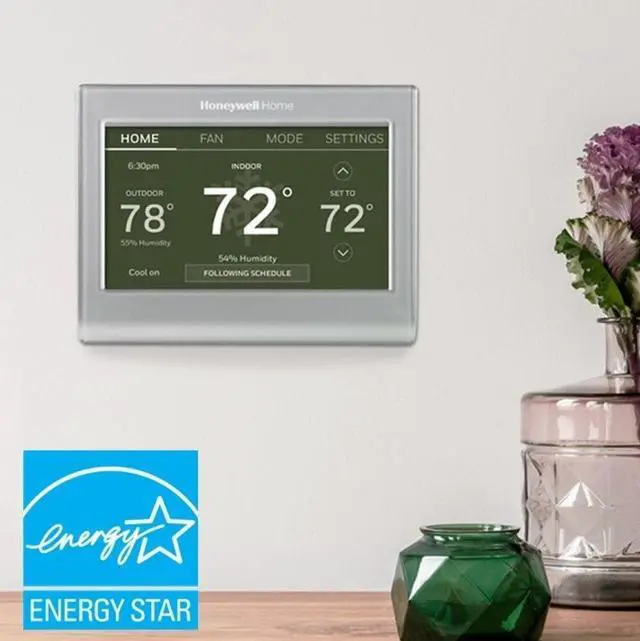 Alt view image 2 of 7 - RENEWRTH9585WF Wi-Fi Smart Color Thermostat