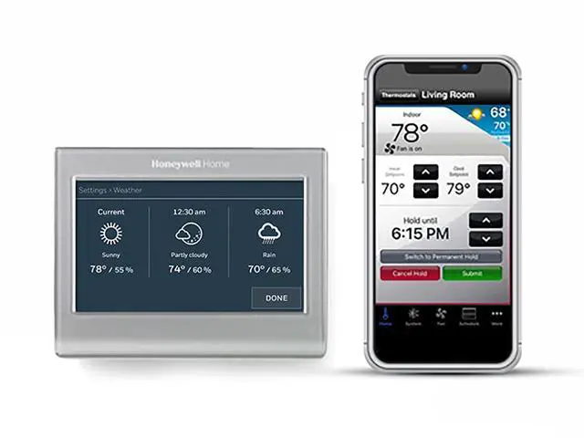 Alt view image 4 of 7 - RENEWRTH9585WF Wi-Fi Smart Color Thermostat
