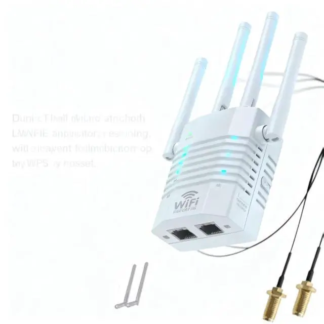 Alt view image 3 of 7 - 2.4G 5G Dual Band Antenna, Works with Both 2.4GHz and 5GHz Wireless Networks.