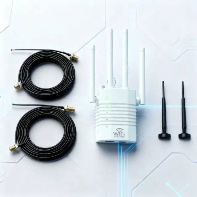 Alt view image 7 of 7 - 2.4G 5G Dual Band Antenna, Works with Both 2.4GHz and 5GHz Wireless Networks.