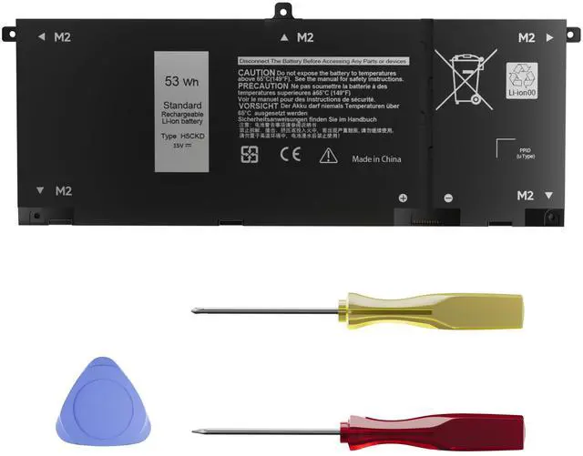 Main image of New 53Wh H5CKD 15V Battery Replacement for Inspiron 5400 5406 7405 7300 7306 7500 7506 2-in-1 Silver 5300 5301 5401 5402 5408 5409 5501 5502 5508 5509 Series Latitude 3410 3510 Vostro 5300 5301 7T8CD
