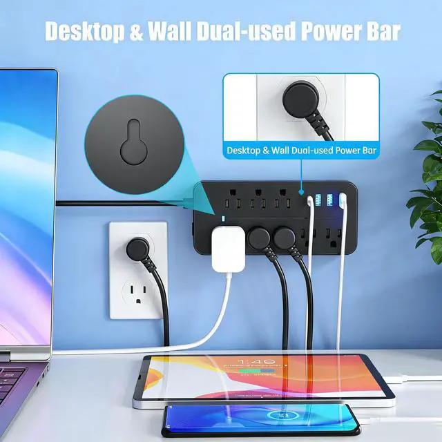 Alt view image 6 of 7 - USB Charging Station harger Station Hub, USB Wall Charger has Fast Charging auto-Detection Technology Safety Guarantee for Cell Phones, Tablets, laptops and Other Electronic Products