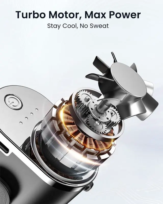 Alt view image 5 of 7 - Portable Mini Waist Belt Fan Rechargeable, Upgraded 17500RPM Strong Airflow with 4 Speed Levels, Personal Hands-free Necklace Cooling Fan, Under Shirt Cooling for Blue Collar, Weeding, Outdoor