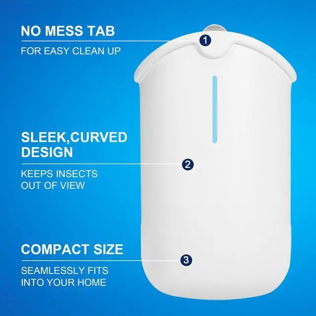 Alt view image 3 of 7 - 2 Flying Insect Traps & 2 Cartridges - Compatible with Refill - Plug in Fruit Fly Trap for Indoor - Bug Catcher for Gnats, House & Fruit Flies - Use in Any Room (2 Device & 2 Cartridges)