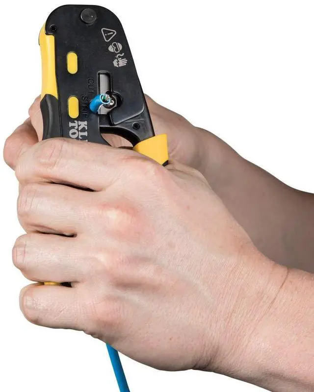 Alt view image 6 of 7 - VDV226-110 Ratcheting Modular Data Cable Crimper / Wire Stripper / Wire Cutter for RJ11/RJ12 Standard, RJ45 Pass-Thru Connectors