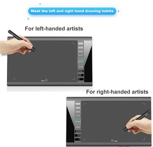 Alt view image 7 of 7 - Drawing Tablet Graphics, M708 V2 Upgrade PC&Computer&Android Device,10x6 Inch Ultra Thin Large Graphic for PC, Pad with 8 Hot Keys Upgrade 16384 Level Battery-Free Stylus for Unleash Creativity