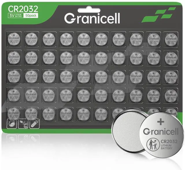 Main image of CR2032 Battery Compatible with AirTag 2032 Lithium 3V Coin Battery for Child Safety, Suitable for Key Fobs, Smart Sensors, Scales, Candles and More 50 Count