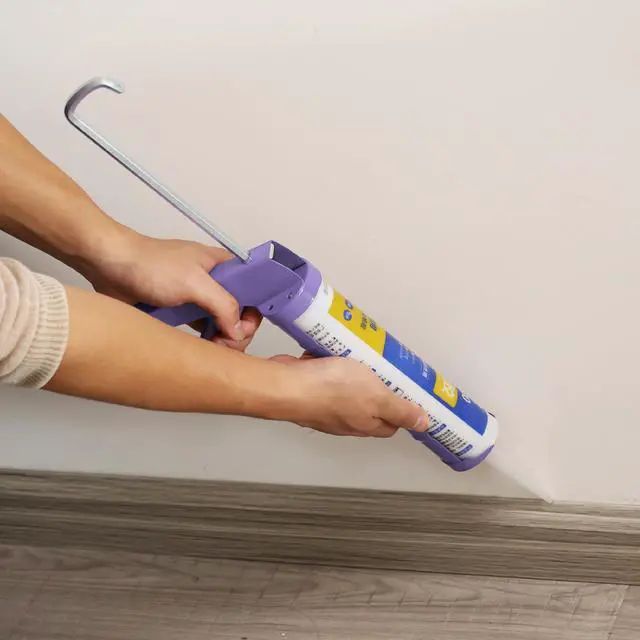 Alt view image 5 of 6 - 10:1 Thrust Ratio, Lavender, No Drip Sealant Gun | Silicone Application Tool for Home Repair Bathroom Kitchen Sealing Work