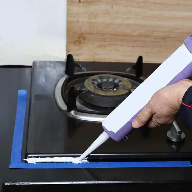 Alt view image 6 of 6 - 10:1 Thrust Ratio, Lavender, No Drip Sealant Gun | Silicone Application Tool for Home Repair Bathroom Kitchen Sealing Work