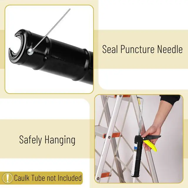 Alt view image 3 of 6 - Caulking Silicone Gun, 10:1 Thrust Ratio, Hand Caulking Guns, No Drip
