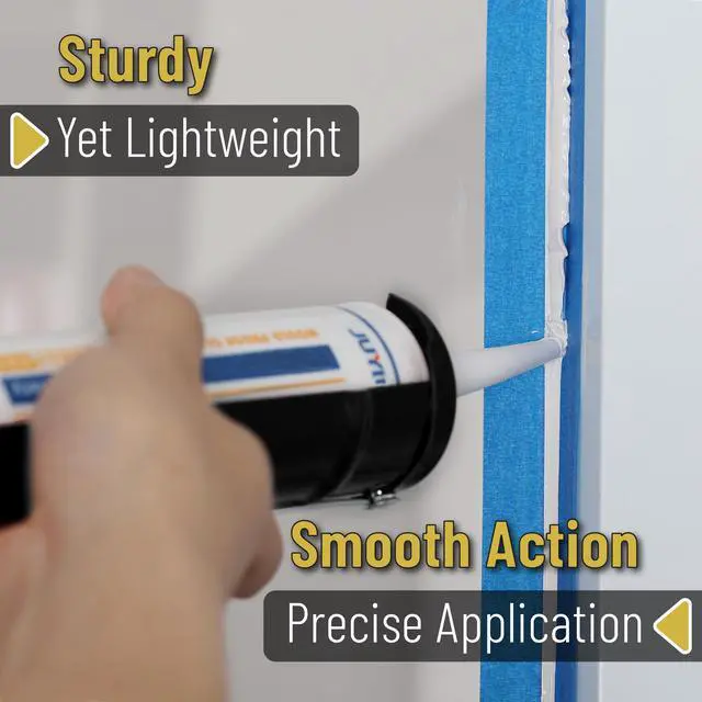 Alt view image 4 of 6 - Caulking Silicone Gun, 10:1 Thrust Ratio, Hand Caulking Guns, No Drip