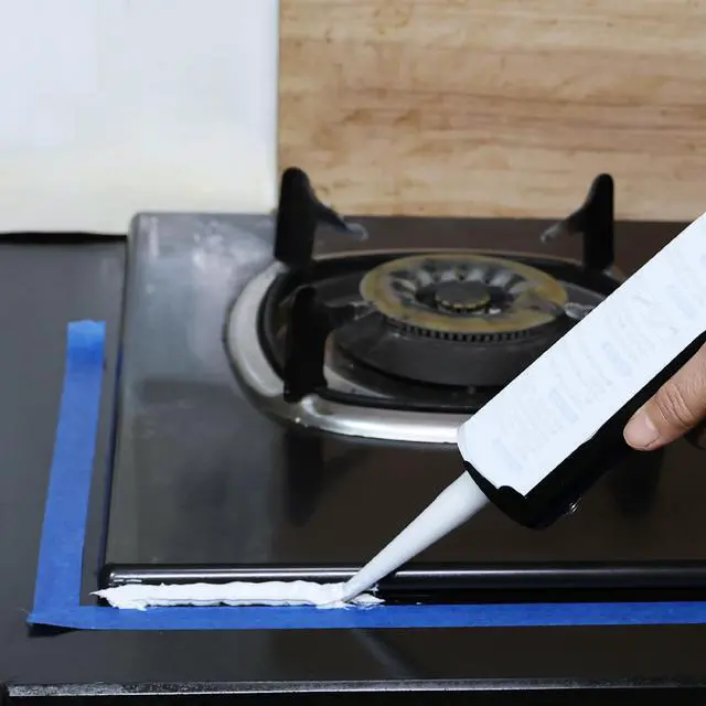 Alt view image 6 of 6 - Caulking Silicone Gun, 10:1 Thrust Ratio, Hand Caulking Guns, No Drip