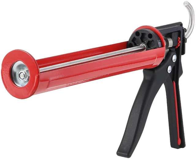 Main image of 25:1 Thrust Ratio, Black & Red, Heavy Duty Caulk Gun No Drip
