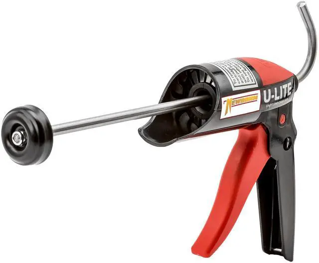 Main image of Non-Drip Super Smooth Rod Frameless Caulk Gun, 1/10 Gallon Cartridge, 10:1 Thrust Ratio