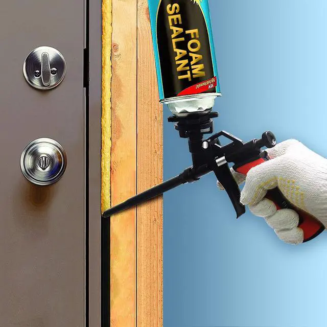 Alt view image 5 of 7 - Foam Gun, Professional Foaming Gun Heavy Duty PU Expanding Foam Gun Caulking Gun Spray Application Applicator for Caulking, Fillingg